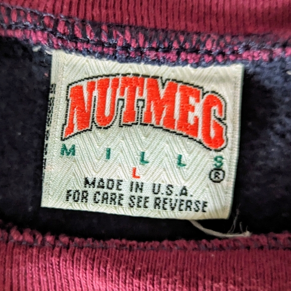 Vintage 90s Wildwood New Jersey Crewneck Beach Pullover Nutmeg Sweatshirt Size L - Picture 5 of 8